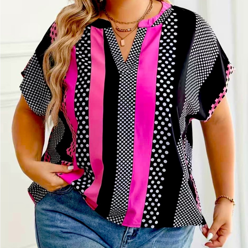 Perfectly pink printed top